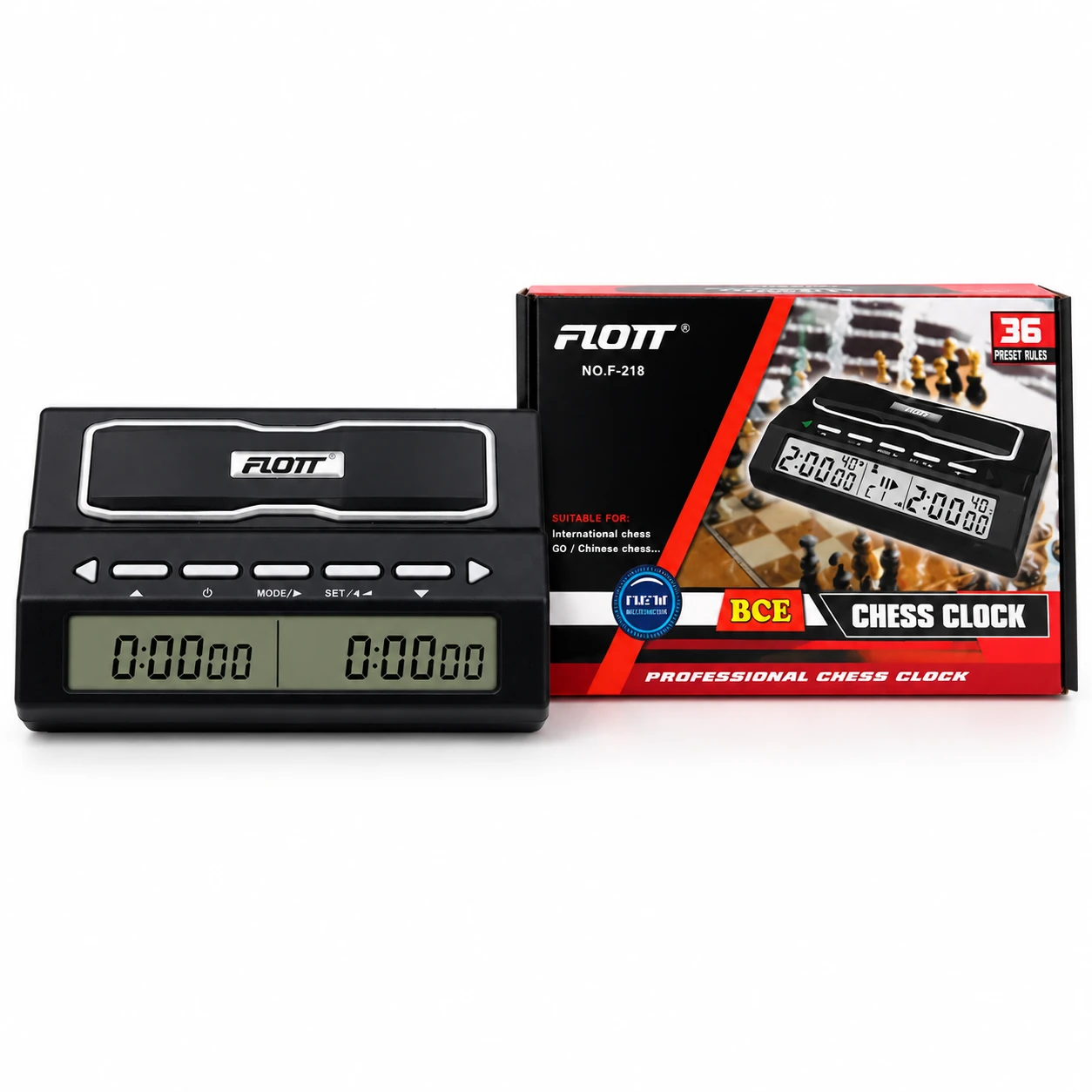 معرفی ساعت شطرنج حرفه‌ای FLOTT مدل F-218
